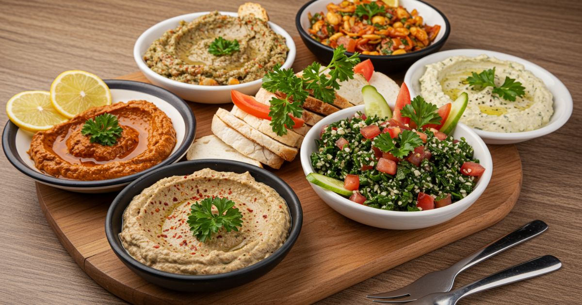 Middle Eastern Mezze Spread
