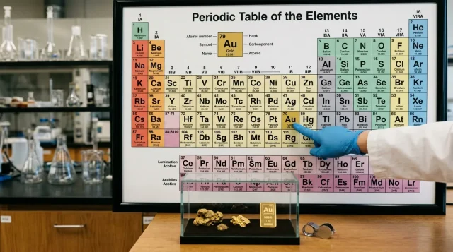 Gold in the Periodic Table